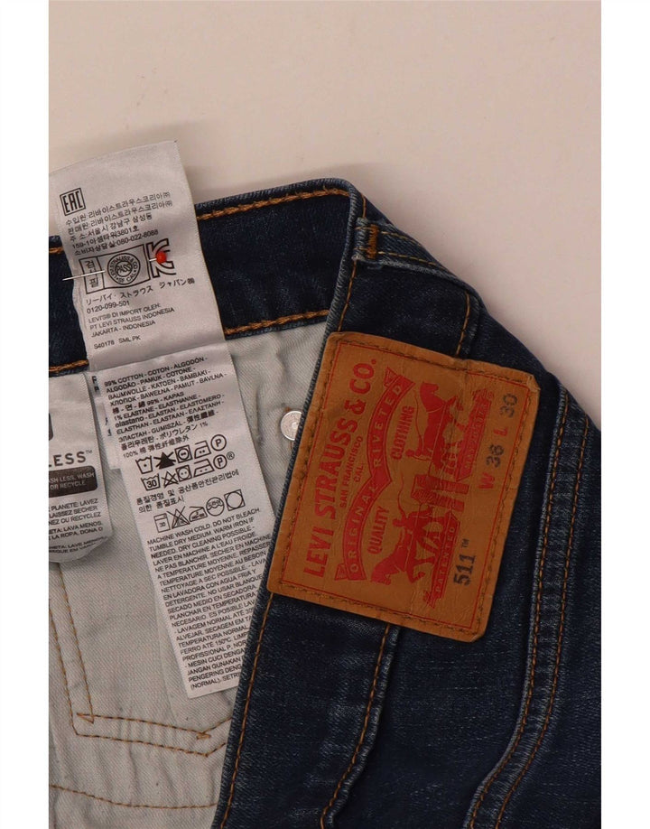 Levi's Herre 511 Slim Jeans W36 L30 Blå Bomuld