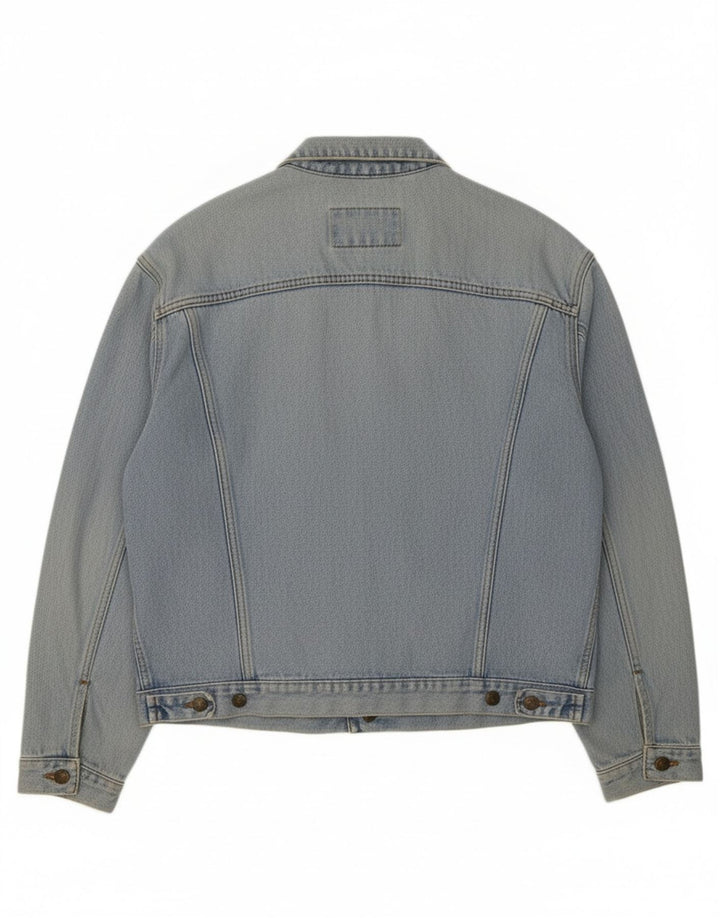CARRERA Mens Denim Jacket UK 40 Large Blue Cotton