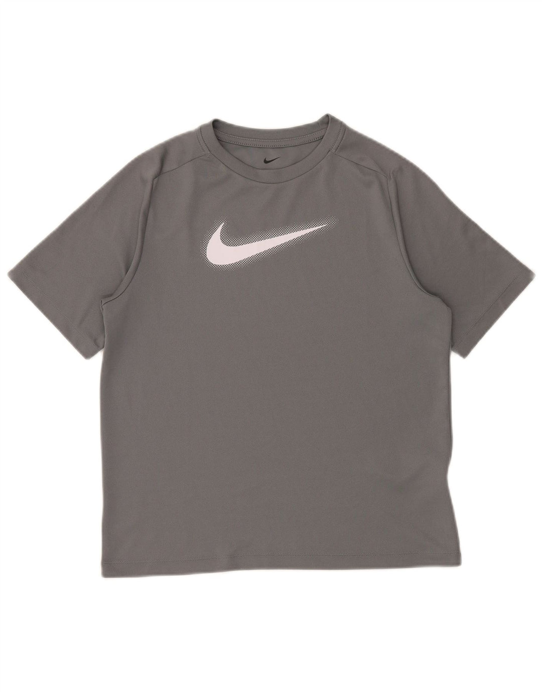 NIKE drenge Dri Fit grafisk T-shirt top 13-14 år XL grå polyester
