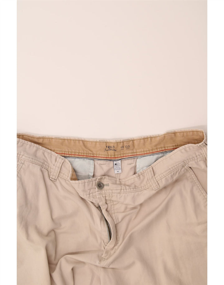 IZOD Mens Chino Shorts W42 2XL Beige Cotton Vintage Izod and Second-Hand Izod from Messina Hembry 