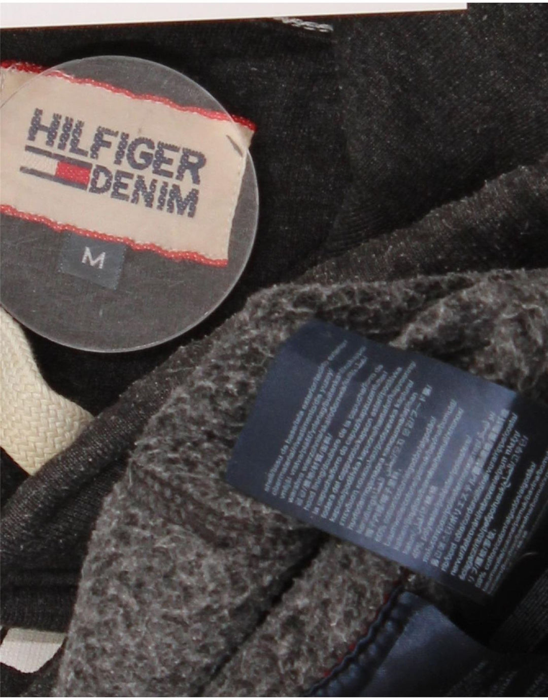 Tommy Hilfiger Grafisk hættetrøje til mænd mellemgrå bomuld
