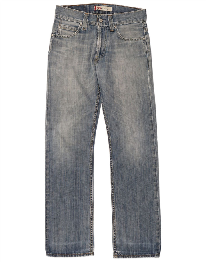 Levi's Herre 506 Straight Jeans med standard pasform W30 L34 Blå