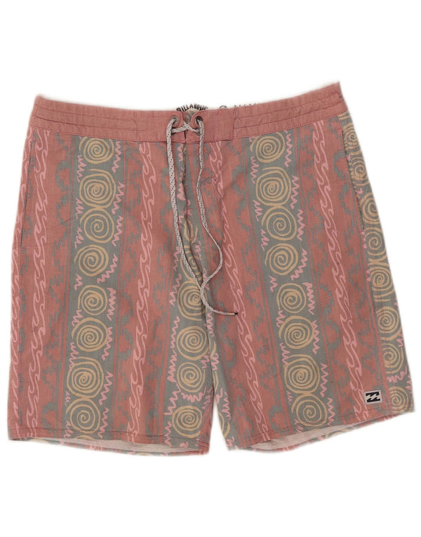Billabong Badeshorts til mænd Medium Pink Geometrisk