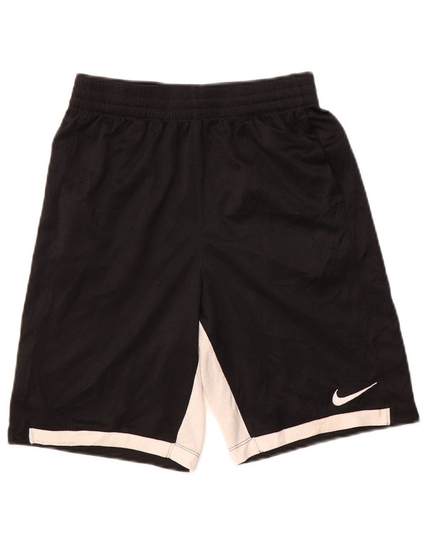 Nike Dri Fit Sportsshorts til drenge 13-14 år XL Sort Colourblock Polyester