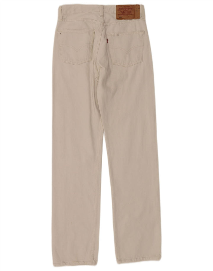 Levi's Dame 501 Straight Jeans W28 L32 Hvid Bomuld