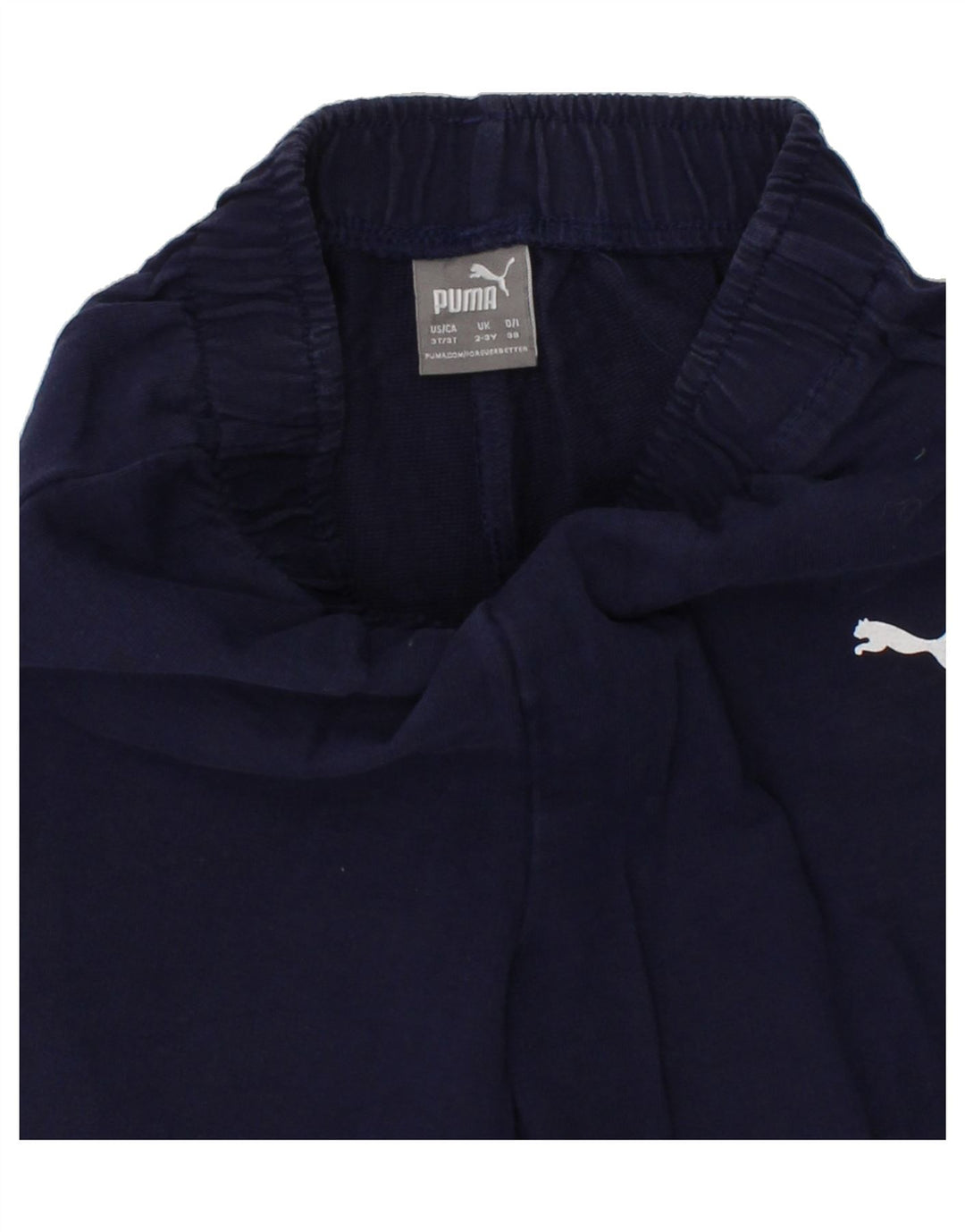 PUMA Boys Tracksuit Trousers Joggers 2-3 Years Navy Blue Vintage Puma and Second-Hand Puma from Messina Hembry 