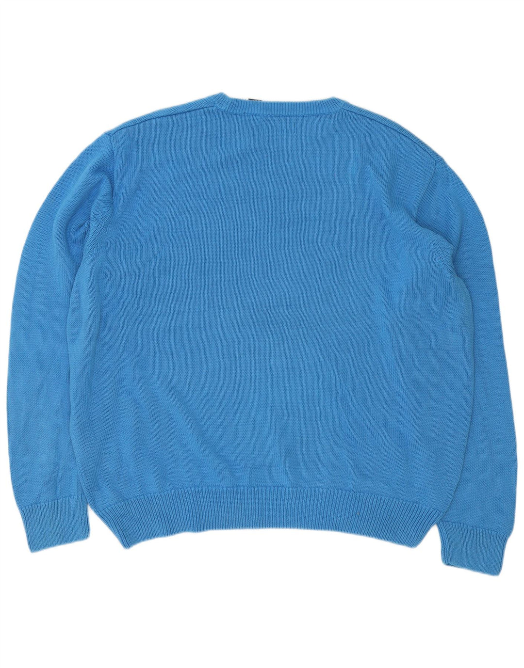 Chaps Herre Crew Neck Jumper Sweater 2XL Blå Bomuld