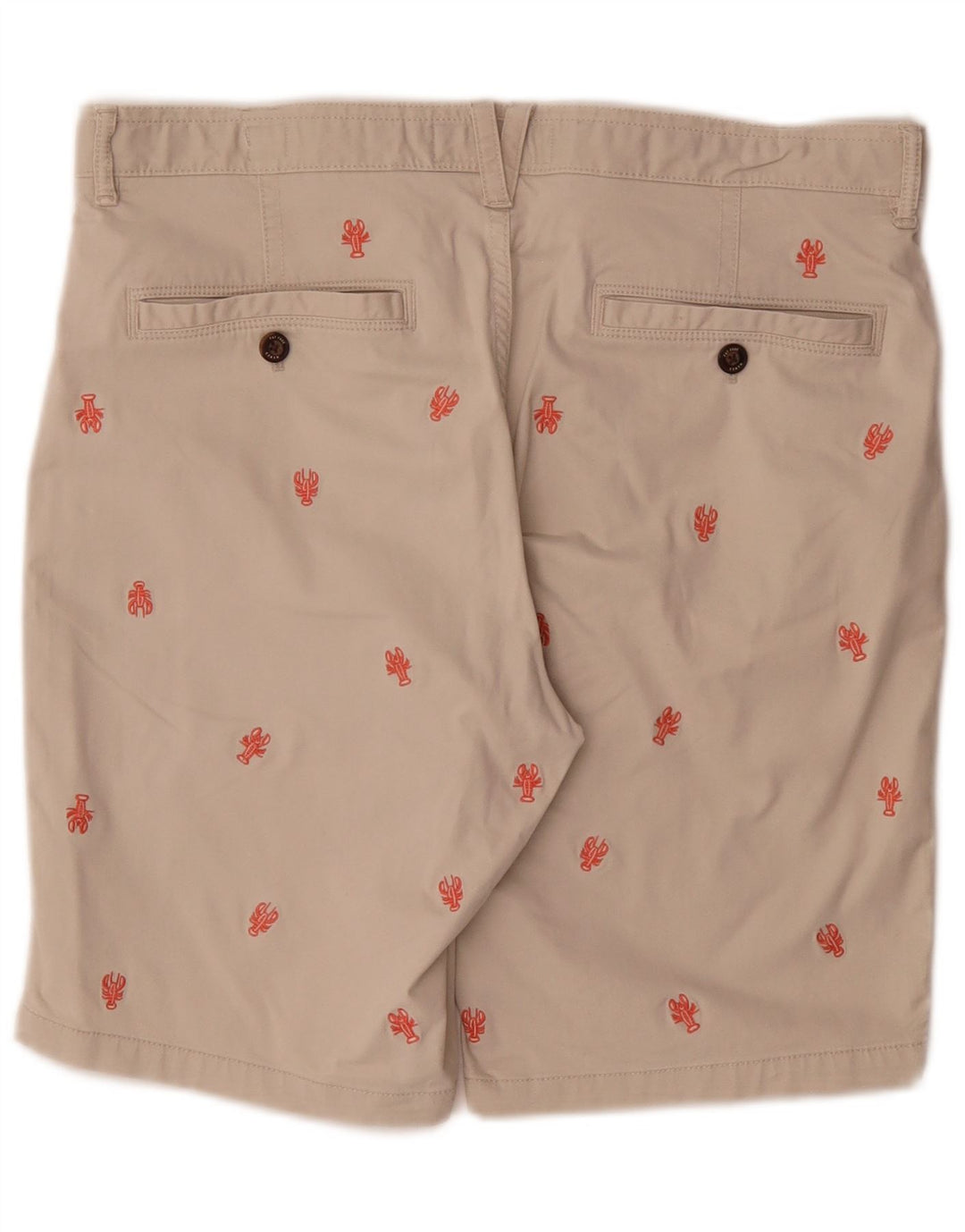 Superdry Chino-shorts til mænd W34 Stor beige plettet bomuld