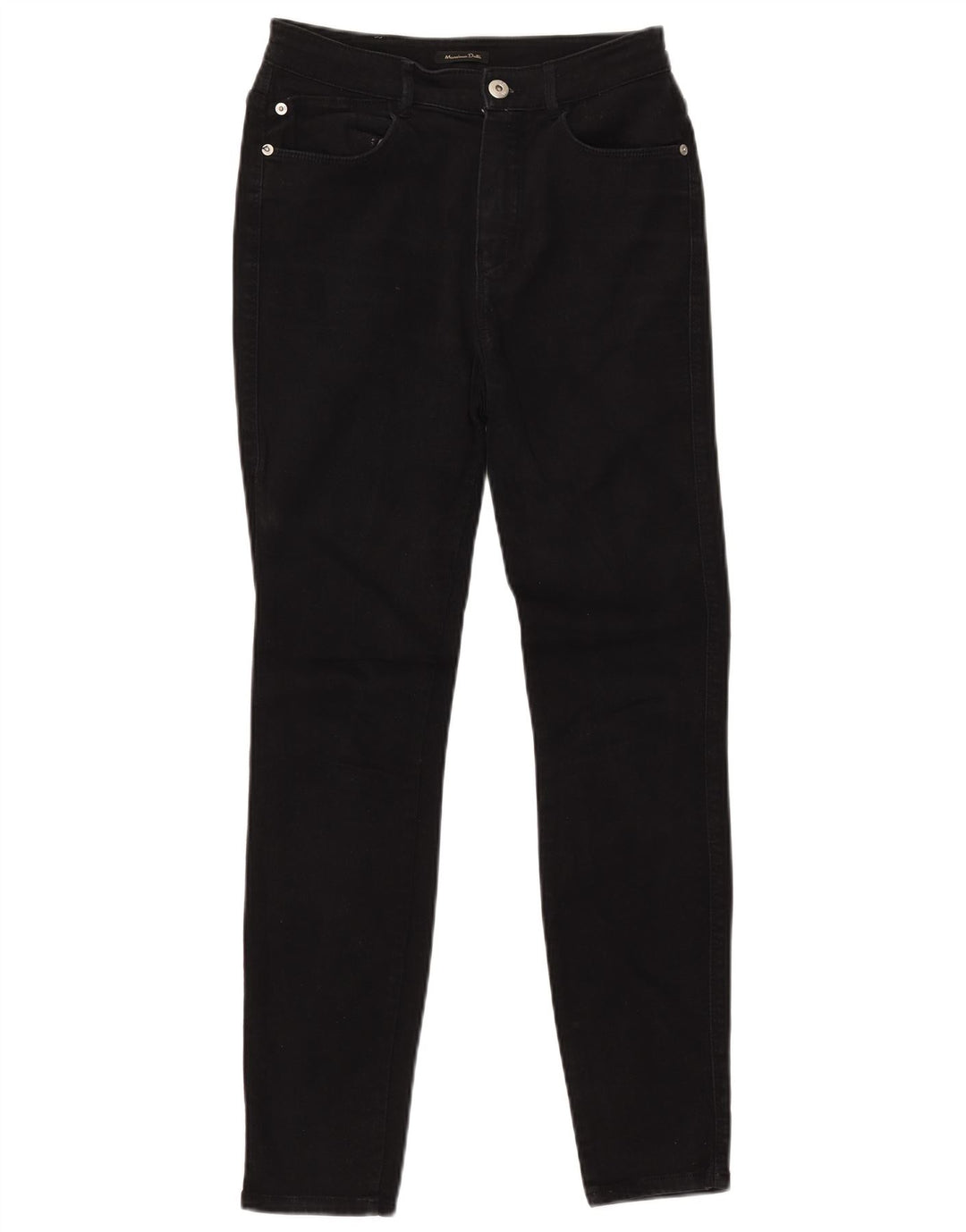 MASSIMO DUTTI Dame Skinny Jeans EU 36 XS W26 L28 Sort Bomuld