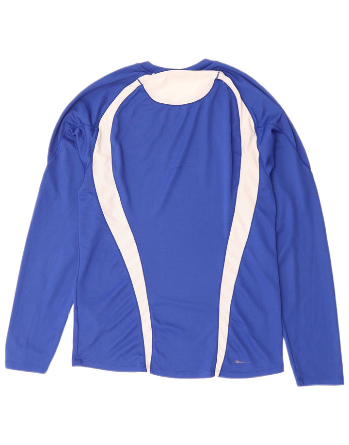Asics Dame Top Langærmet UK 12 Medium Blue Colourblock Polyester