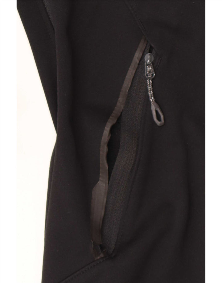 Mammut Dame Hooded Windbreaker Jacket UK 14 Medium Black Polyester