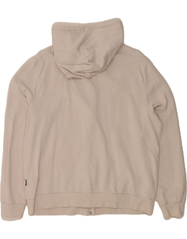 EDDIE BAUER Womens Zip Hoodie Sweater UK 16 Large Off White Vintage Eddie Bauer and Second-Hand Eddie Bauer from Messina Hembry 
