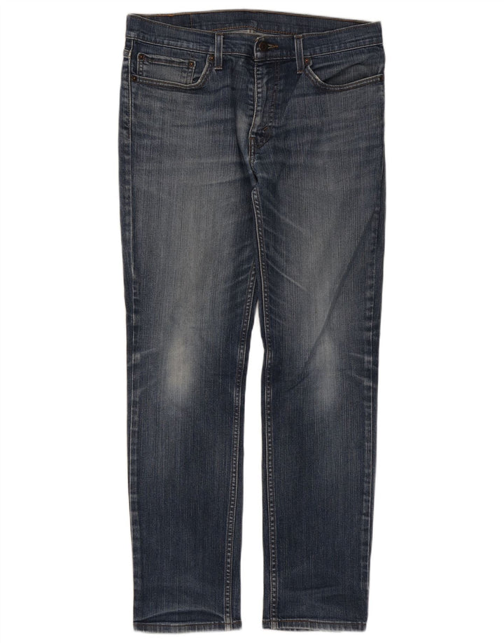 Lee Herre Knox Straight Jeans W36 L30 Sort Bomuld