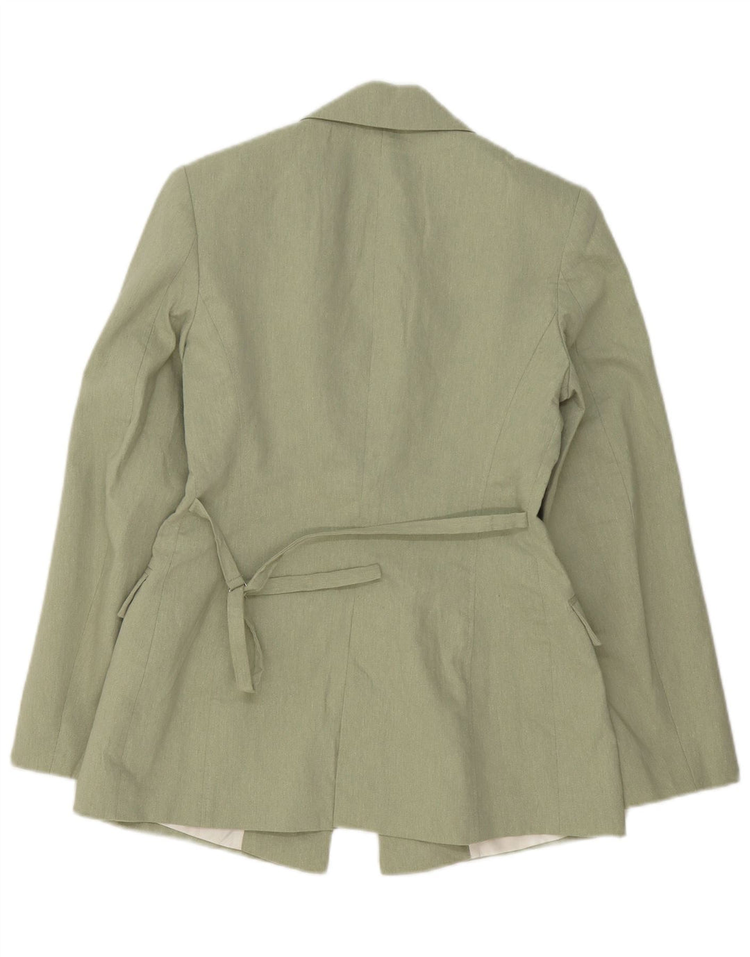 Zara Womens Open Blazer Jacket UK 6 XS Grøn