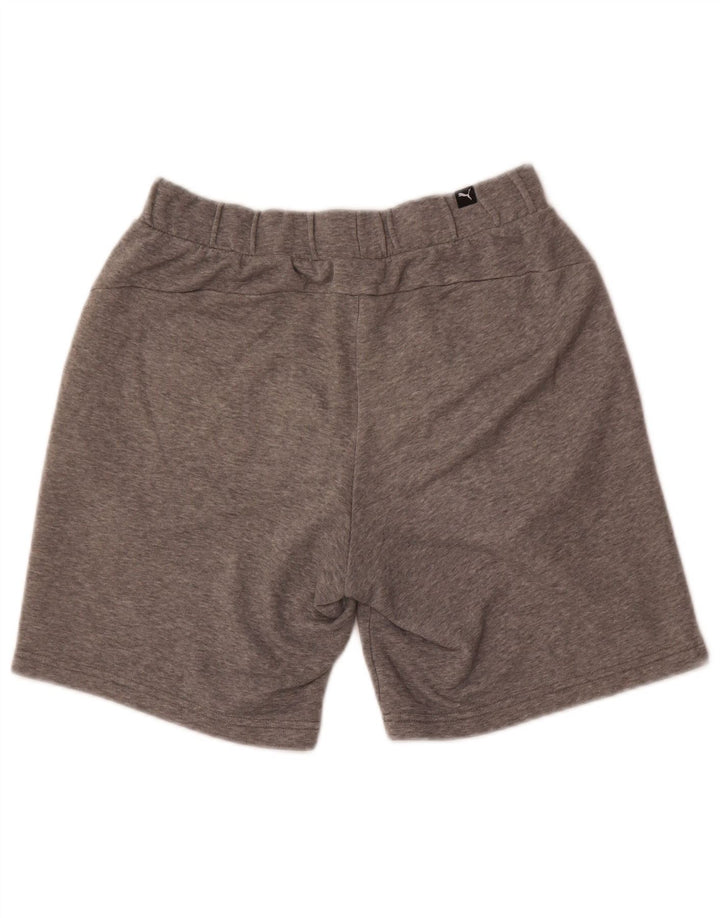 Puma Herre grafiske sportsshorts Små grå flækkede bomuld