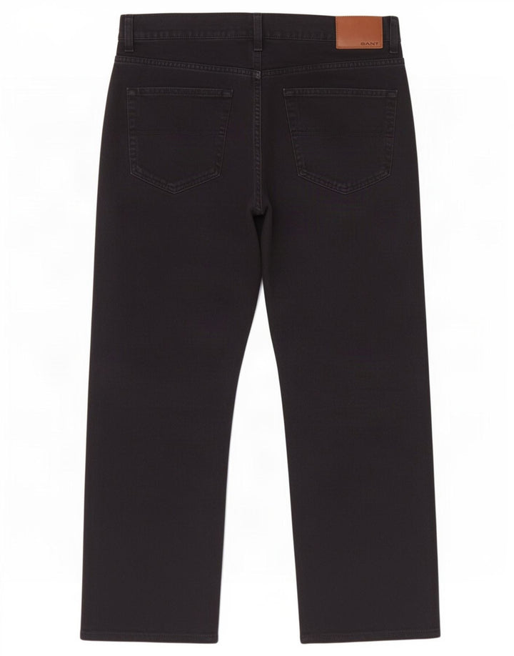 Gant Straight Jeans til mænd W34 L30 Marineblå Bomuld