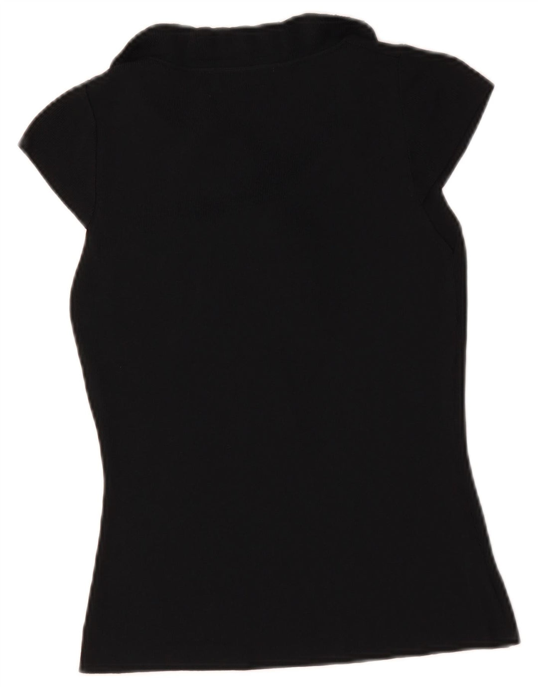 Von Dutch Womens Bluse Top UK 12 Medium Black Microfibers