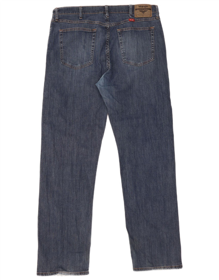 Wrangler Straight Jeans til mænd W36 L32 blå bomuld