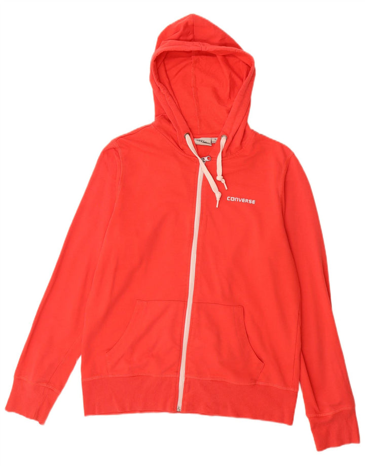 Converse hættetrøje til kvinder med lynlås UK 18 XL Rød polyester