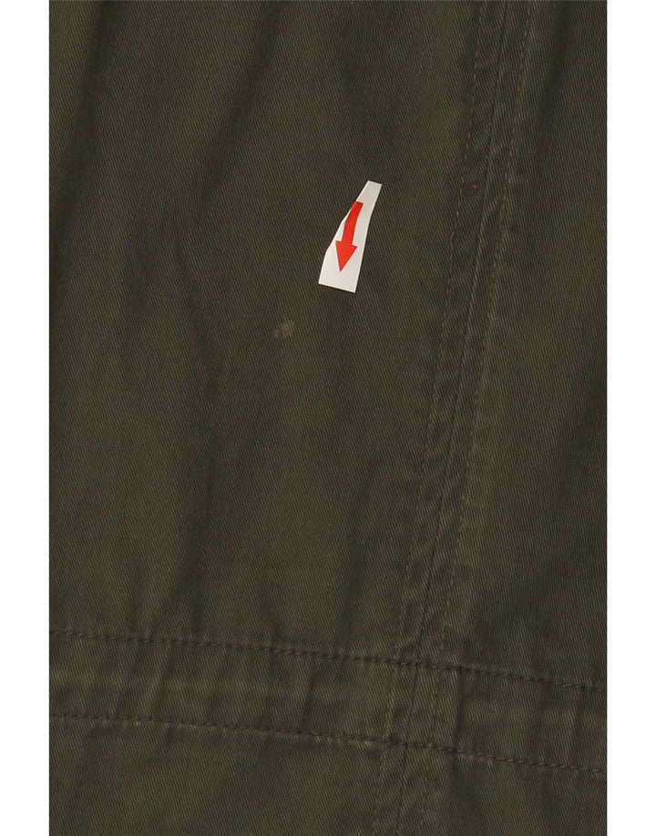 Superdry Herre Grafisk Utility Jacket UK 38 Medium Khaki Cotton