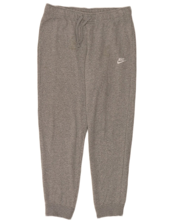Nike Dame træningsdragt Bukser Joggers UK 14 Large Grey Cotton Sports