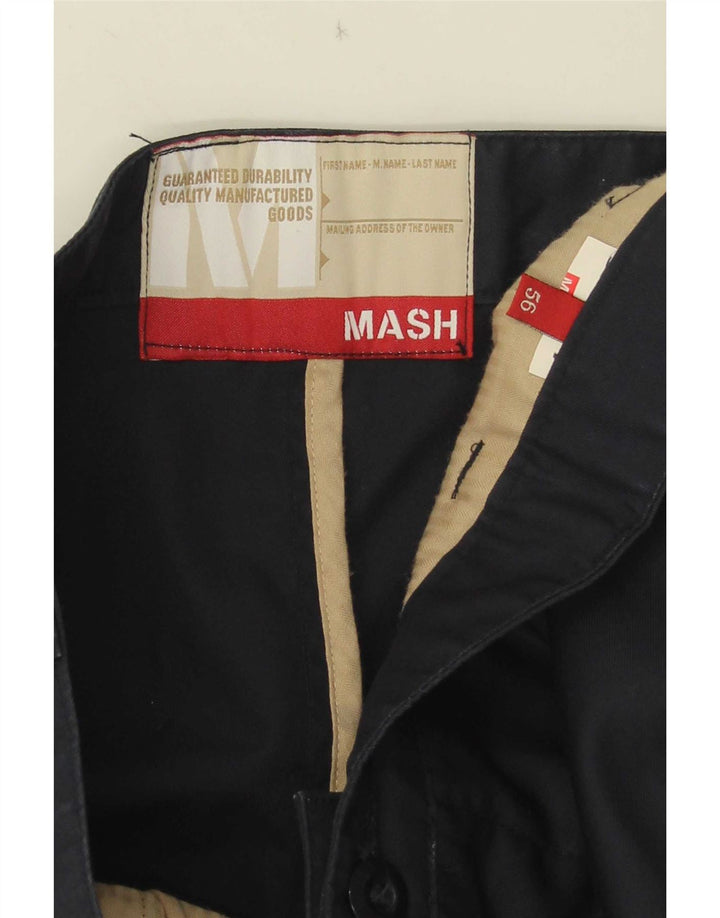 Mash Herre lige Chino-bukser W38 L30 Marineblå