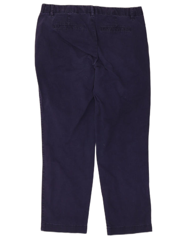 Gap Dame Slim Cropped Trousers US 8 Medium W32 L26 Marineblå Bomuld