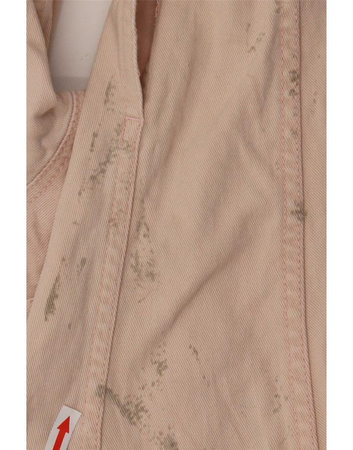 Zara Dame Oversized denimjakke UK 6 XS Pink Bomuld