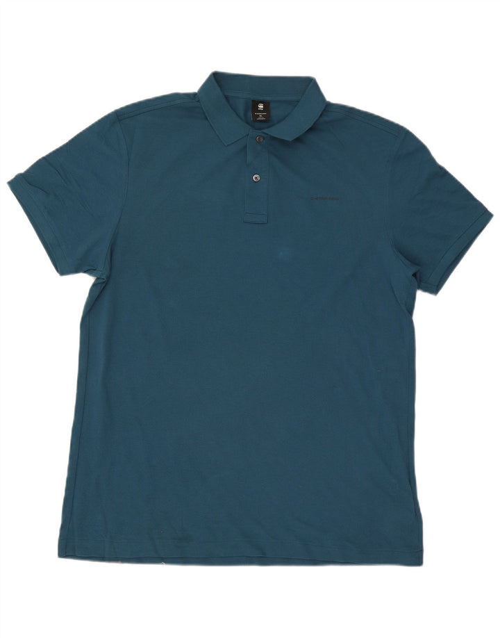 G-Star Polo Shirt til mænd XL Blå Bomuld