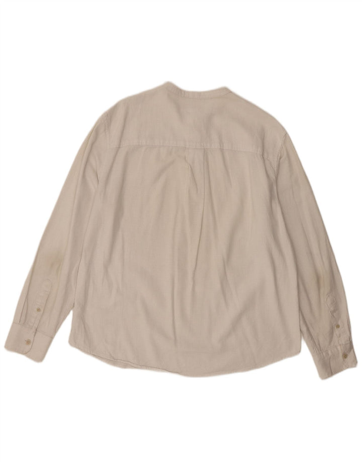 Zara Herre Pullover Shirt Large White