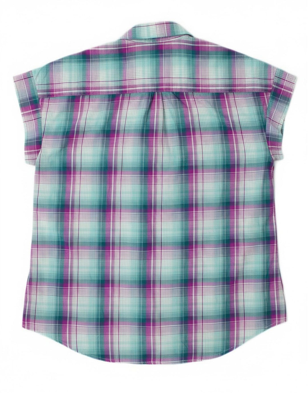 Lee Womens Riders ærmeløs skjorte UK 14 Medium Green Check Polyester