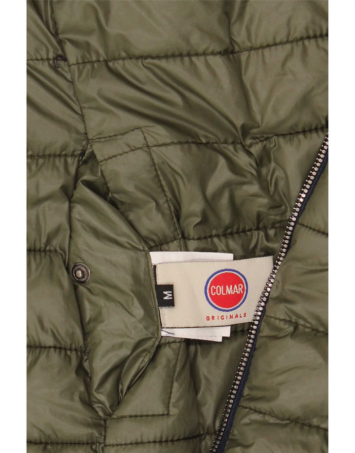 Colmar Dame Hætte Vendbar Polstret Frakke UK 12 Medium Navy Blue Nylon