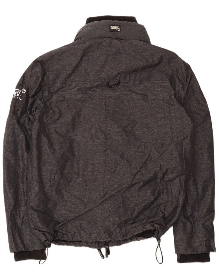 Superdry Windbreaker Jacket til mænd UK 44 2XL Sort Polyester