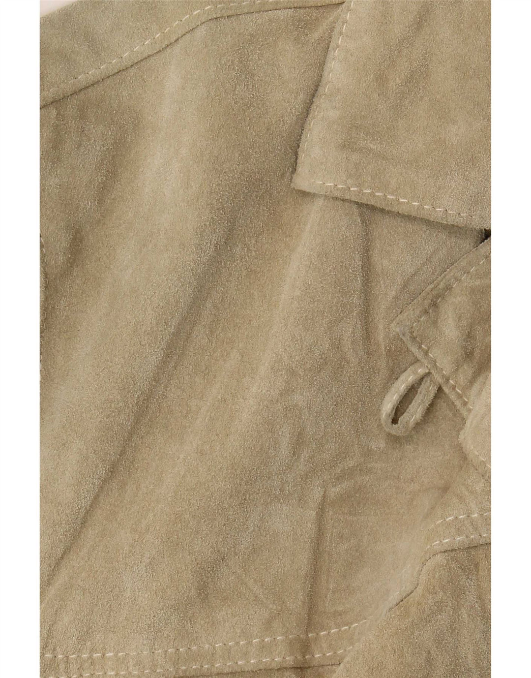Rossodisera Dame Oversized Ruskindsjakke UK 14 Medium Beige Læder