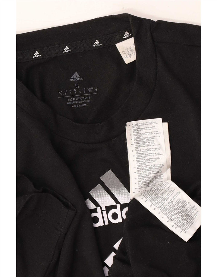 Adidas Herre Aeroready Grafisk T-Shirt Top Lille Sort Polyester
