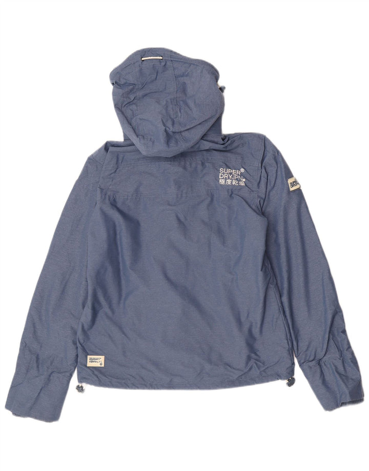 Superdry Graphic Windbreaker Jacket til kvinder UK 14 Medium Blue