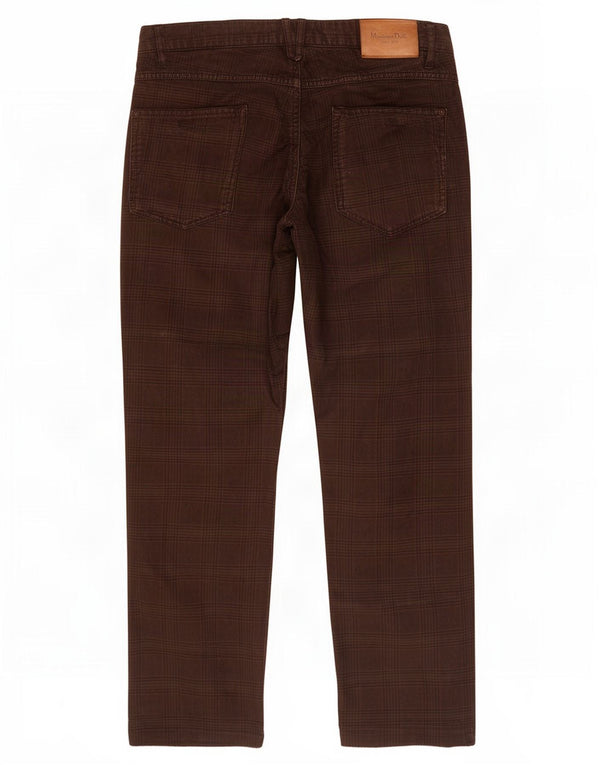 Massimo Dutti Herre Lige Casual Bukser EU 46 XL W36 L29 Brun ternet