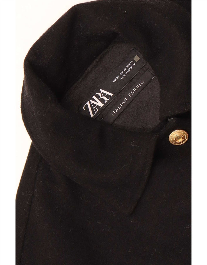 Zara Womens Oversized Utility Jacket UK 6 XS Sort