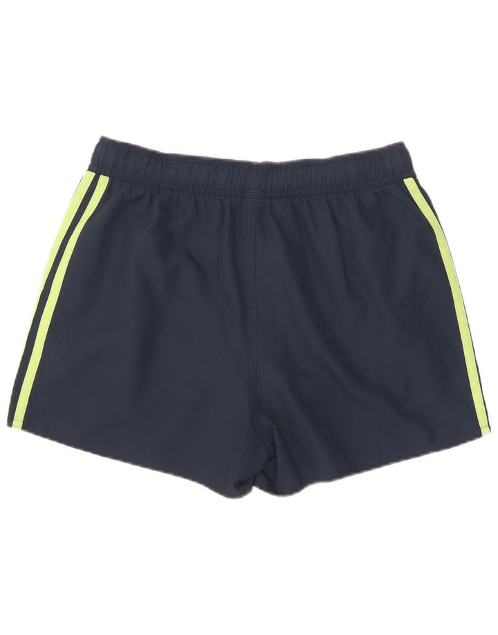 Adidas sportsshorts til kvinder UK 10 Small Navy Blue Polyester