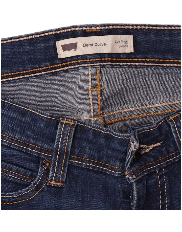 LEVI'S Dame Demi Curve Skinny Jeans med lav talje W28 L30 Blå