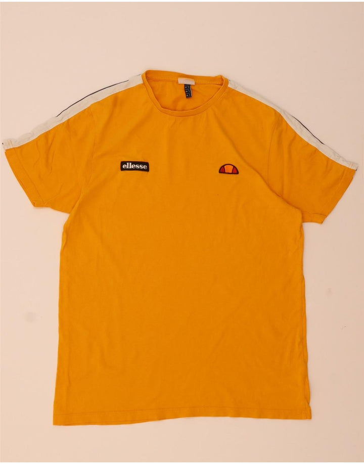 Ellesse Herre T-Shirt Top Stor Gul Colourblock
