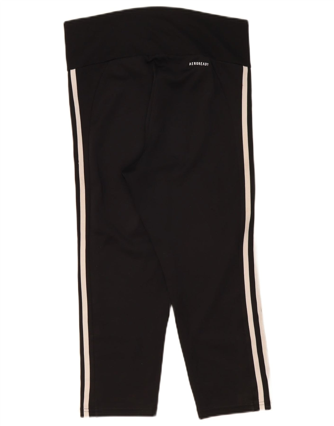 Adidas Dame Aeroready Capri Leggings UK 12/14 Medium Black Polyester