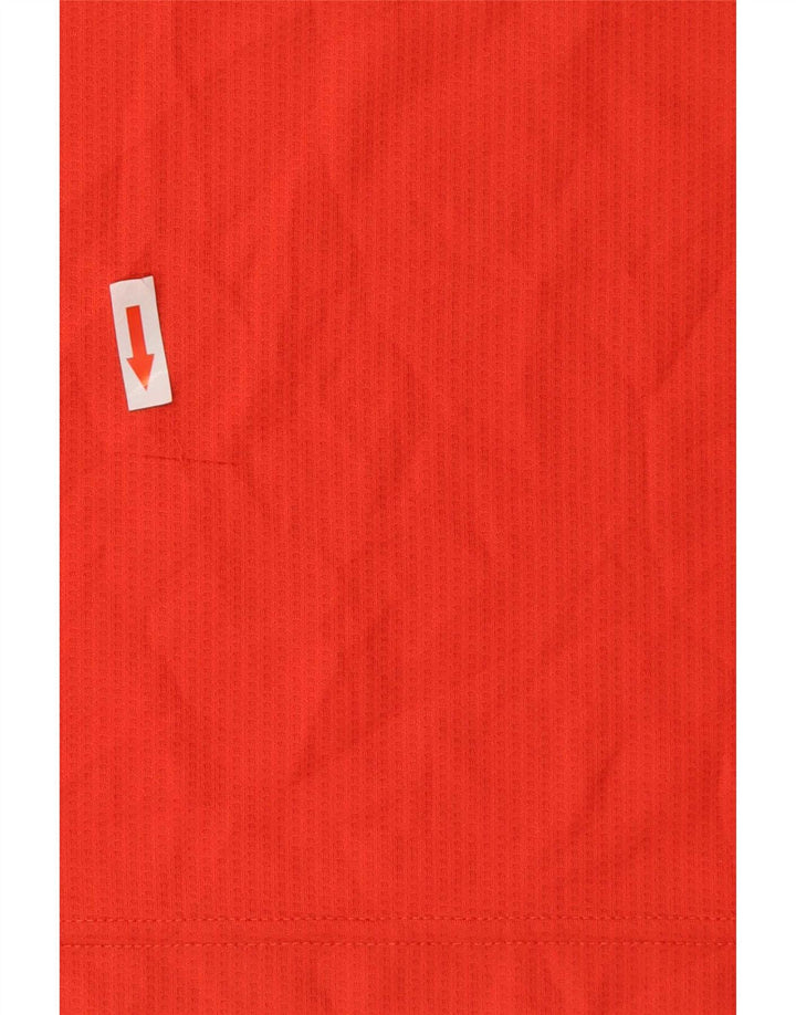 Adidas Herre Climacool T-Shirt Top Medium Rød Colourblock Polyester
