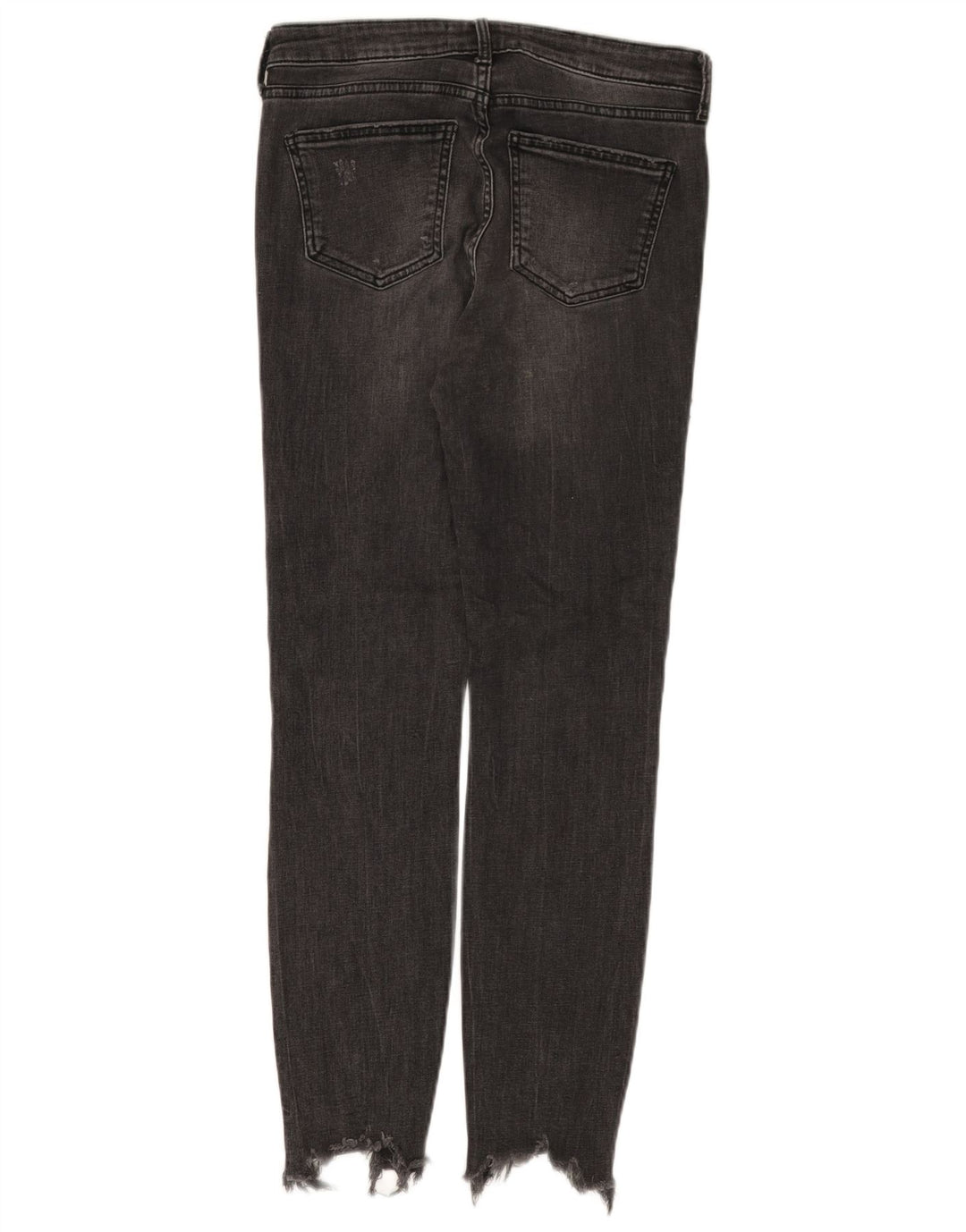 Zara Dame Distressed Skinny Jeans EU 40 Medium W30 L28 Sort