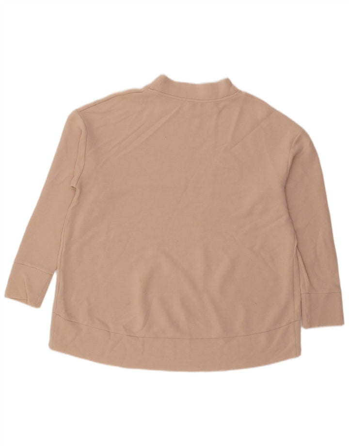 Cos Dame Oversized Sweatshirt Jumper UK 14 Medium Beige Bomuld