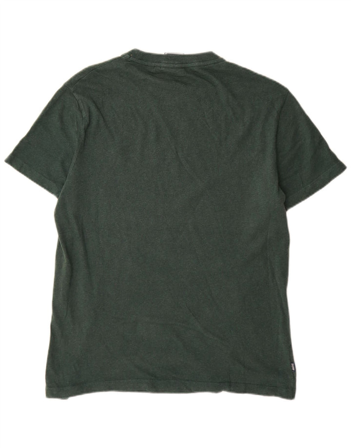 Superdry T-shirt top mellemgrøn bomuld til mænd