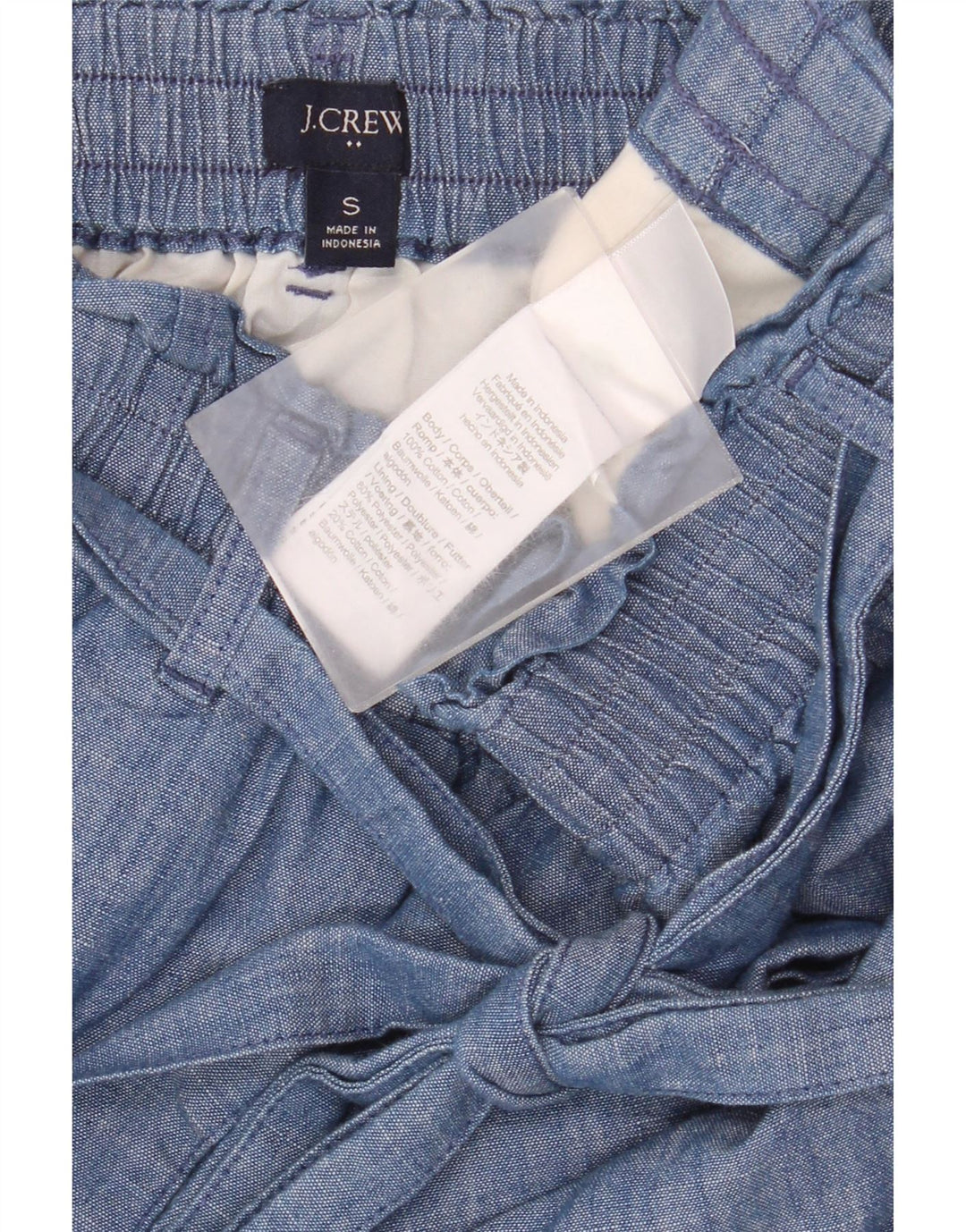 J. Crew A-line nederdel til kvinder, lille W30 blå bomuld