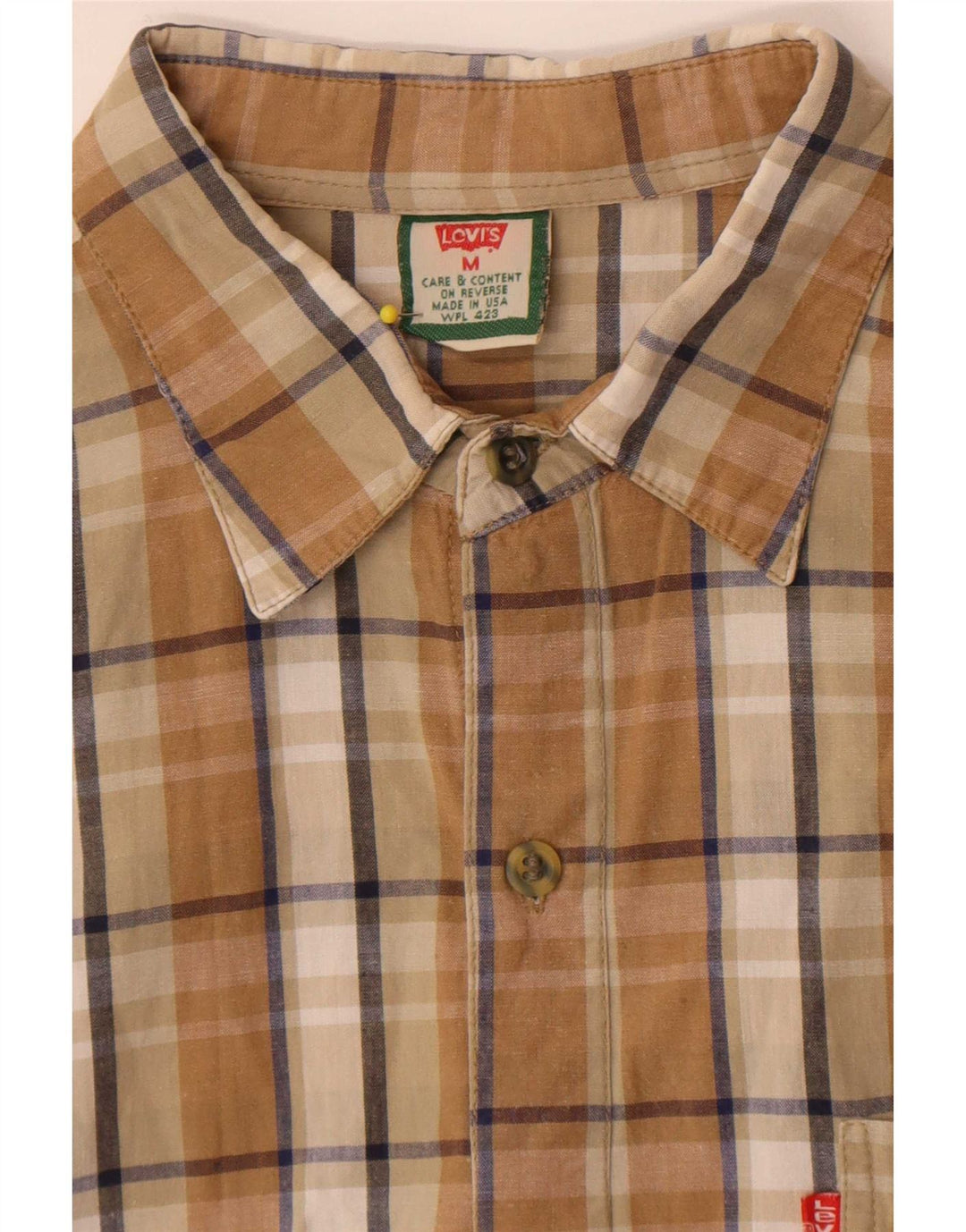 Levi's Herreskjorte Medium Brun Plaid Bomuld