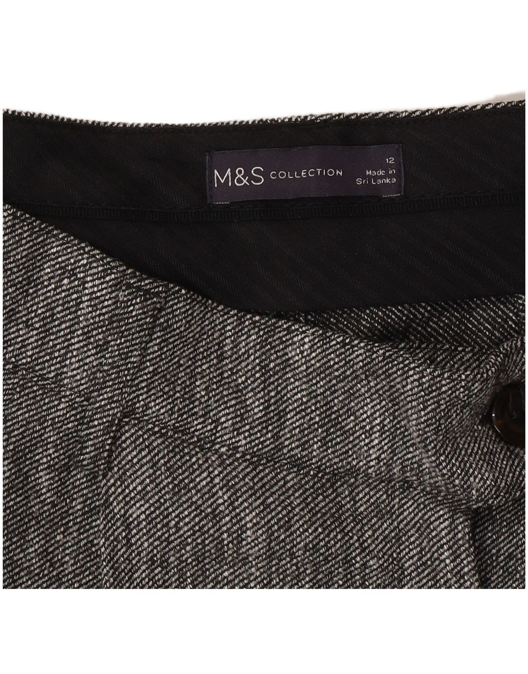 Marks & Spencer Lige jakkesæt til kvinder, bukser UK 12 Medium W30 L27 Grå