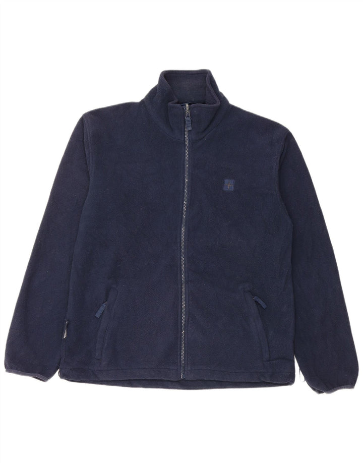 Mountain Warehouse Herre Fleecejakke UK 38 Medium Navy Blue Polyester